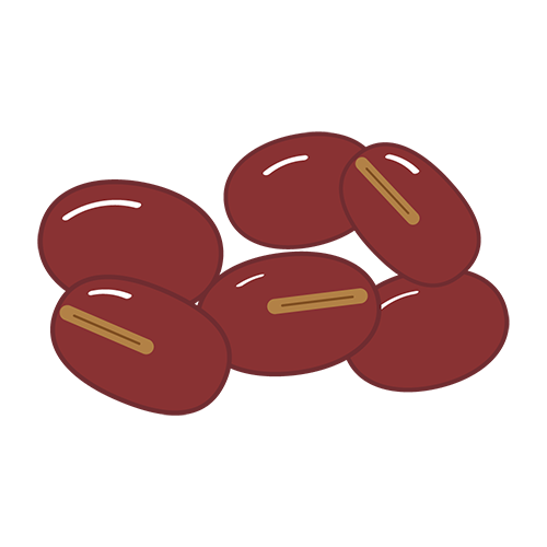 小豆のイラスト