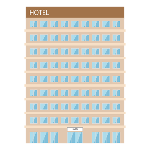 ホテルのイラスト
