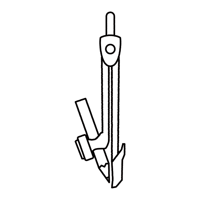コンパスのイラスト